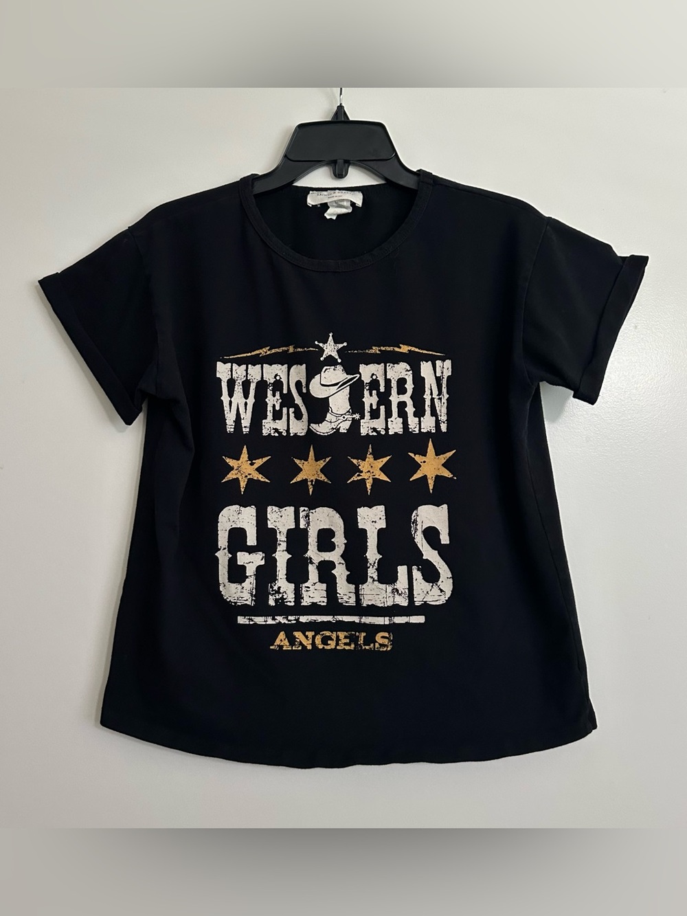 Western Girls Graphic Tee - Black